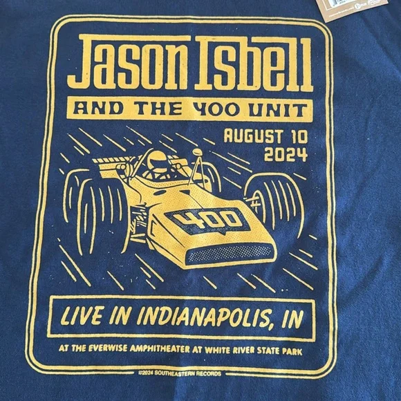 NWT Jason Isbell & the 400 Unit concert tee men’s size Large - Picture 2 of 5